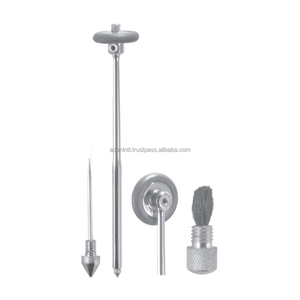 Juego de martillos de percusión manual profesional Rabiner, herramienta de diagnóstico neurológico de metal con cepillo y puntas, clase I - Product Image 2