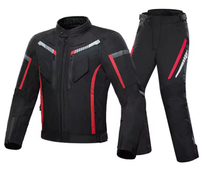 Ensemble veste et pantalon de moto unisexe, imperméable, % polyester, anti-UV, ignifuge, séchage rapide, respirant, coupe-vent - Product Image 6