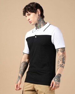 เสื้อโปโลผู้ชายสั่งทำขายส่ง พิมพ์โลโก้ เสื้อโปโลเรียบง่ายสำหรับผู้ชาย เสื้อโปโลผ้าฝ้ายสีดำ พร้อมปักลายตามสั่ง - Product Image 2