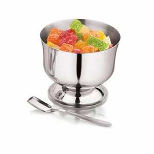 Tazón de metal estilo hotel para servir helado, postre o como vajilla. - Product Image 1