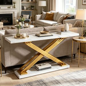 Consolle Moderna di Lusso con Piedi in Legno Regolabili per Casa, Appartamento, Hotel, Magazzino, Ingresso, Bagno - Product Image 4