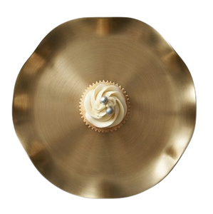 Soporte para Pastel de Diseño Clásico Hecho a Mano, Soporte de Metal de Una Sola Capa Chapado en Oro para Mesa, Herramienta para Pastel, Celebraciones de Cumpleaños - Product Image 3