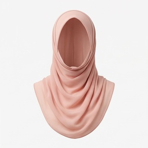 Hiyab de Chifón de Color Sólido para Mujer, Transpirable, para Uso Diario, Pañuelo Islámico - Product Image 1