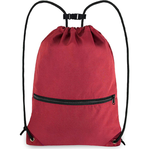 2026 Drawstring <b>Backpack</b> Gym Sports Bag With Front Zipper Pocket And Inner Pocket String <b>Backpack</b> - Product Image 1