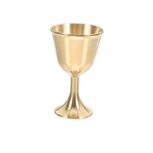 Copa Kiddush Redonda de Acero Inoxidable Plateado en Oferta, con Bandeja Decorativa, Copa Kiddush Niquelada para Regalo - Product Image 5