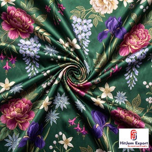 Tissu satiné japonais imprimé de qualité supérieure pour la mode, les vêtements de mariée, la décoration intérieure, fournisseur en gros personnalisé pour l'exportation - Product Image 3