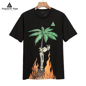 เสื้อยืดกราฟิกคุณภาพพรีเมียมสำหรับผู้ชาย ทรงหลวม พิมพ์ลาย ผ้าฝ้าย 100% สีพื้น วัสดุที่ดีที่สุด เสื้อยืดผู้ชาย ขายส่ง - Product Image 1