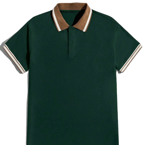 Logotipo Bordado Personalizado al por Mayor para Camiseta Polo 100% Algodón Unisex para Golf, Diseño Liso Estampado para Hombre - Product Image 1