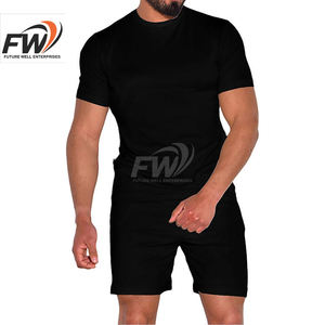 Conjuntos de Camisetas de Verano para Hombre 100% Algodón con Logotipo Personalizado, Conjuntos Cortos Casuales de Secado Rápido, Modernos y Personalizables - Product Image 4