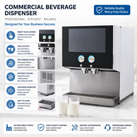 Distributeur de yaourt commercial à 2 saveurs, écran tactile, acier inoxydable, directement de l'usine, pour café et buffet