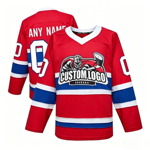 Premium Custom Winter Ice Hockey Jersey Wholesale Professional Team Uniform Breathable Quick Dry Heat-Transfer Printed 100% - Product Image 1