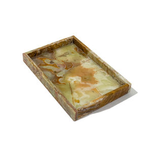 Nueva Bandeja de Mármol Natural Onyx de Lujo, Gran Formato, para Mesa de Cocina, Sala de Estar, Almacenamiento de Llaves, Decoración Moderna Personalizada - Product Image 4