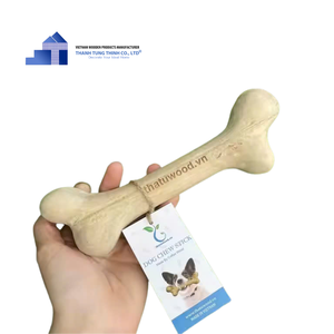 Juguete para Perros FSC, Producto de Tendencia 2026, Juguete Masticable Seguro para Perros, Hueso de Madera de Café, Fabricado en Vietnam - Product Image 3