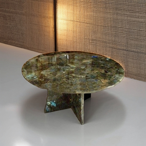 Décoration de table en pierre de labradorite naturelle, artisanale, en forme de cœur, écologique, de luxe, pour la maison, marque SACK Uttar - Product Image 2