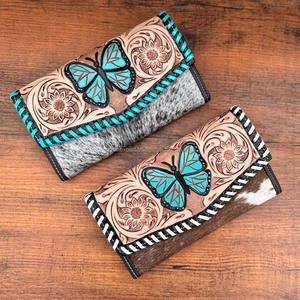 Hermoso diseñador, embrague tallado a mano, billetera de piel de vaca de Color turquesa, múltiples usos, diseño único, gran oferta de embrague - Product Image 4