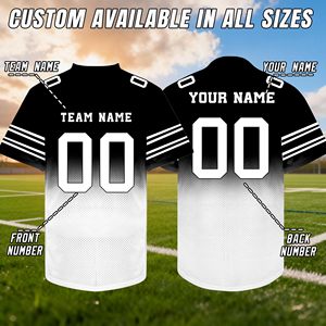 Maillot de football américain personnalisé à séchage rapide en mesh avec nom d'équipe brodé – Fournisseur en gros d'uniformes sportifs - Product Image 6
