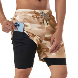 Pantalones Cortos Deportivos Personalizados al por Mayor para Hombre, 100% Poliéster Satinado, Vintage, Transpirables, de Secado Rápido, Ecológicos, para Gimnasio y Running, Tallas Grandes - Product Image 5