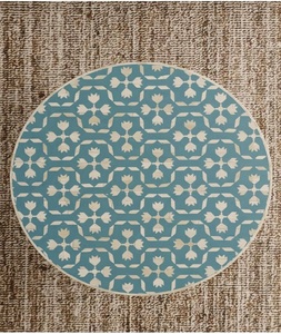 Console de rangement ronde moderne en os incrusté, faite à la main, écologique, hauteur réglable, décoration personnalisée pour la maison F S INTERNATIONAL - Product Image 4
