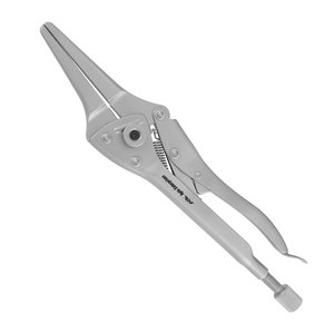 Alicates de presión de acero inoxidable de alta resistencia con agarre de precisión y sujeción segura para animales, de punta fina, de 10 pulgadas, con conexión lateral/terminal mediana - Product Image 5