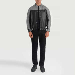 Premium Varsity Jacket Custom Embroidered Letterman Jacket Men Women Wool Leather Sleeves Streetwear Fashion - Product Image 1