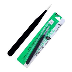 Pinzas de Precisión para Pestañas de Acero Inoxidable de 11.1 cm con Punta Suave, Herramientas de Maquillaje - Product Image 5