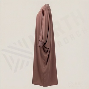 Vente en gros d'usine : Robe longue hijab une pièce pour femmes musulmanes, tenue couvrante intégrale, en polyester, couleur personnalisable - Product Image 3