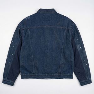 Mens Denim Jacket Fashionable Casual Outerwear Soft Denim Fabric Durable Construction Custom Design Available - Product Image 3