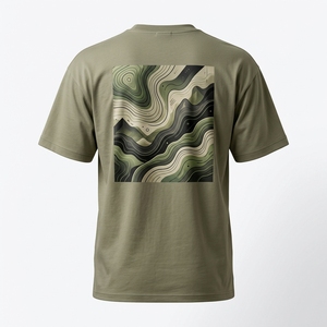 Men's 100% Cotton Jersey Short Sleeve T-<b>Shirt</b> with Letter Pattern Regular Fit Digital Print Breathable Fabric - Product Image 2