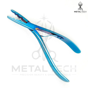 Alicates al por mayor de acero inoxidable anodizado azul para quitar extensiones de cabello, abridor de microanillos de múltiples orificios, herramienta de alicates para romper enlaces - Product Image 5