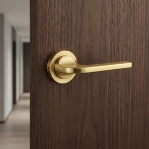Luxury Modern HI SAFE Brass Mortise | Door <b>Handle</b> Set Elegant Lever Design for Villa Wooden Doors Premium Home Office Hardware - Product Image 5