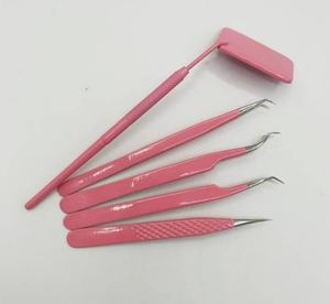 Pinzas de Acero Inoxidable para Extensión de Pestañas con Punta Dentada, Opción de Logotipo Personalizado - Venta al Por Mayor - Product Image 4