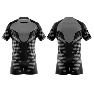 Camiseta de Rugby de Talla Grande Transpirable de Alta Calidad al por Mayor, Uniforme de Rugby Personalizado con Impresión Digital Profesional - Product Image 4