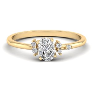 REYES Personalised Women Fine Jewelry Solid 14K 18K Gold HPHT CVD Lab Grown Diamond Engagement Promise <b>Rings</b> For Women - Product Image 6