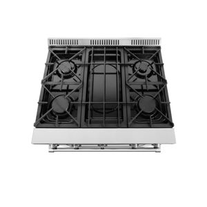 فرن يعمل بالغاز قائم بذاته 30 بوصة Cu.Ft مع 4 موقد شعلة مصدر طاقة كهربائية للاستخدام المنزلي - Product Image 5