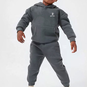 Chándales para niños con diseño personalizado, estilo urbano, efecto descolorido por el sol, suaves y cómodos, chándales holgados para niños con efecto descolorido por el sol, al por mayor - Product Image 1