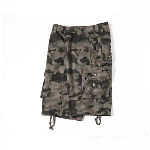 Camo Cargo Shorts Sports Workout Gym Fitness Respirant Hommes denim Coton 4 Poches Cargo Shorts Imprimé Cargo shorts pour hommes - Product Image 4