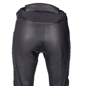 Pantalon en cuir classique pour moto pour homme avec coutures robustes, fermeture réglable et matière durable pour la conduite et les voyages - Product Image 6