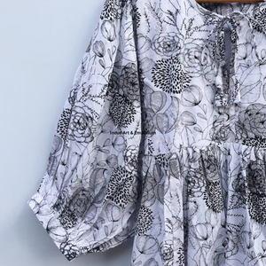 Beautiful floral Cotton Block Printed dress Dress For Casual wear Hand Block Printed Dress - Product Image 4