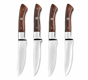 Couteau à steak artisanal LEGACY BLADES OEM en acier inoxydable moderne, manche en bois Pakka, finition polie, compatible lave-vaisselle, couteau de cuisine - Product Image 2