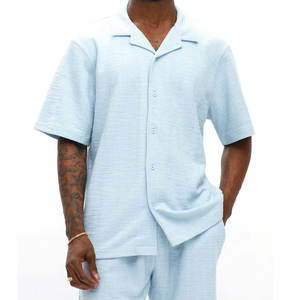 Conjunto de Dos Piezas Casual de Verano Ligero y Transpirable para Hombre, Top de Manga Corta y Pantalones Cortos, Nueva Llegada, Venta al Por Mayor - Product Image 1