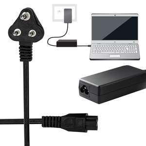 Cable de Alimentación SYONG de Alta Calidad de 1.5M 1.8M 2M CCA 0.5mm con Enchufe Indio de 3 Pines a C5 para Computadora, TV, Impresoras, Color Negro - Product Image 4