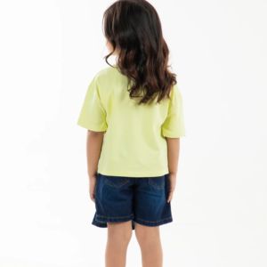 T-shirts pour garçons à col rond, couleur unie, coupe ample, épaules tombantes, en fibre de bambou écologique 240g, personnalisables avec logo, pour l'été - Product Image 3
