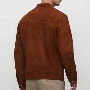 Canvas Leather Streetwear <b>Jacket</b> for <b>Men</b> Winter Outwear <b>Jacket</b> Solid Color Custom Design Custom Front Logo in Wholesale Price - Product Image 3