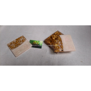 Sous-verres décoratifs faits main en résine époxy verte, forme personnalisée, avec couvercle, pour mariages, événements, fêtes, maison, hôtels, complexes hôteliers - Product Image 2