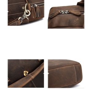 Vintage <b>Leather</b> Welch <b>Briefcase</b> Stylish Messenger Bag - Product Image 6