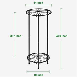 Support de pot en fer robuste au design tendance, haute capacité de charge, idéal pour les grands pots et les plantes de jardin extérieur - Product Image 6