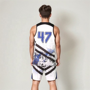 Camiseta de Baloncesto Sublimada Personalizada al por Mayor, Talla Grande, Transpirable, Antibacteriana, Sin Mangas, Uniforme Unisex 100% - Product Image 6