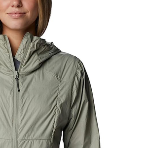 Custom <b>Women</b> Zip Up <b>Jacket</b> Lightweight Windbreaker Patches Stand Collar Full Sleeve Solid Color Zipper Closure <b>Utility</b> Style - Product Image 5