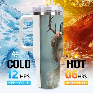 Custom <b>Insulated</b> Tumbler 40oz Personalized Gift for Retirement Party Favors Stainless Steel <b>Mug</b> with Handle - Product Image 6