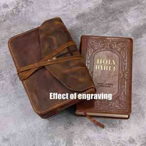 Funda de Cuero Adimani para Biblia al por Mayor con Logotipo Personalizado en Relieve, Estuche de Viaje Cristiano, Modelo OEM - Product Image 2